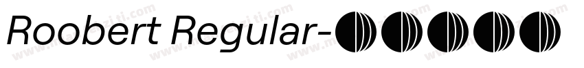 Roobert Regular字体转换